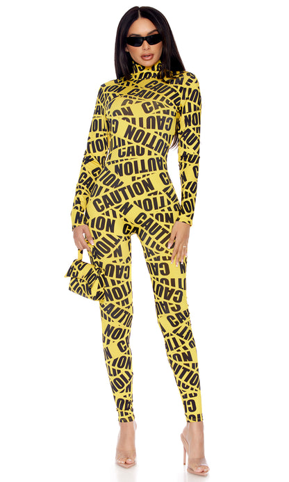 Sexy Caution Tape Costume