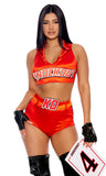 Knockout Round Sexy Ring Card Woman Costume