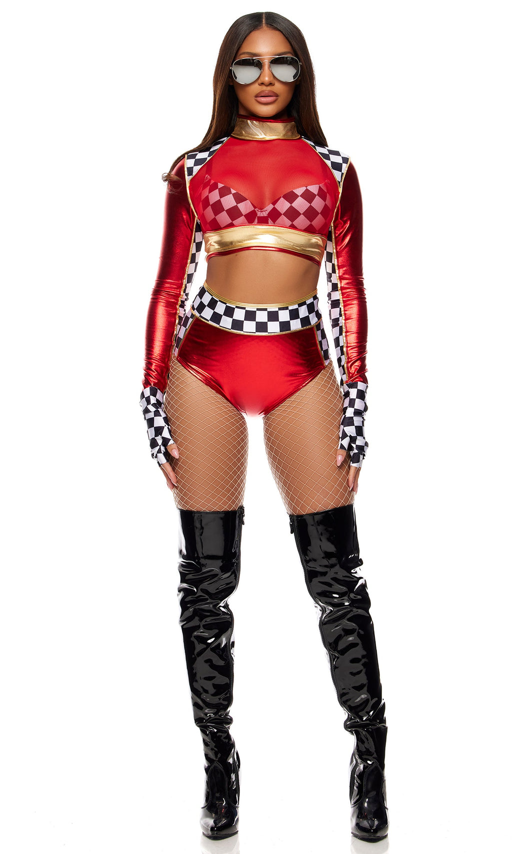 Victory Lap Metallic Racer Costume