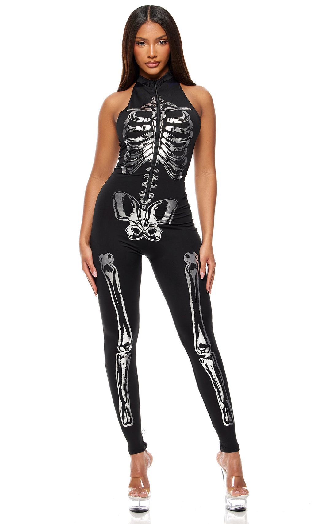 Flashy On The Inside Sexy Skeleton Costume