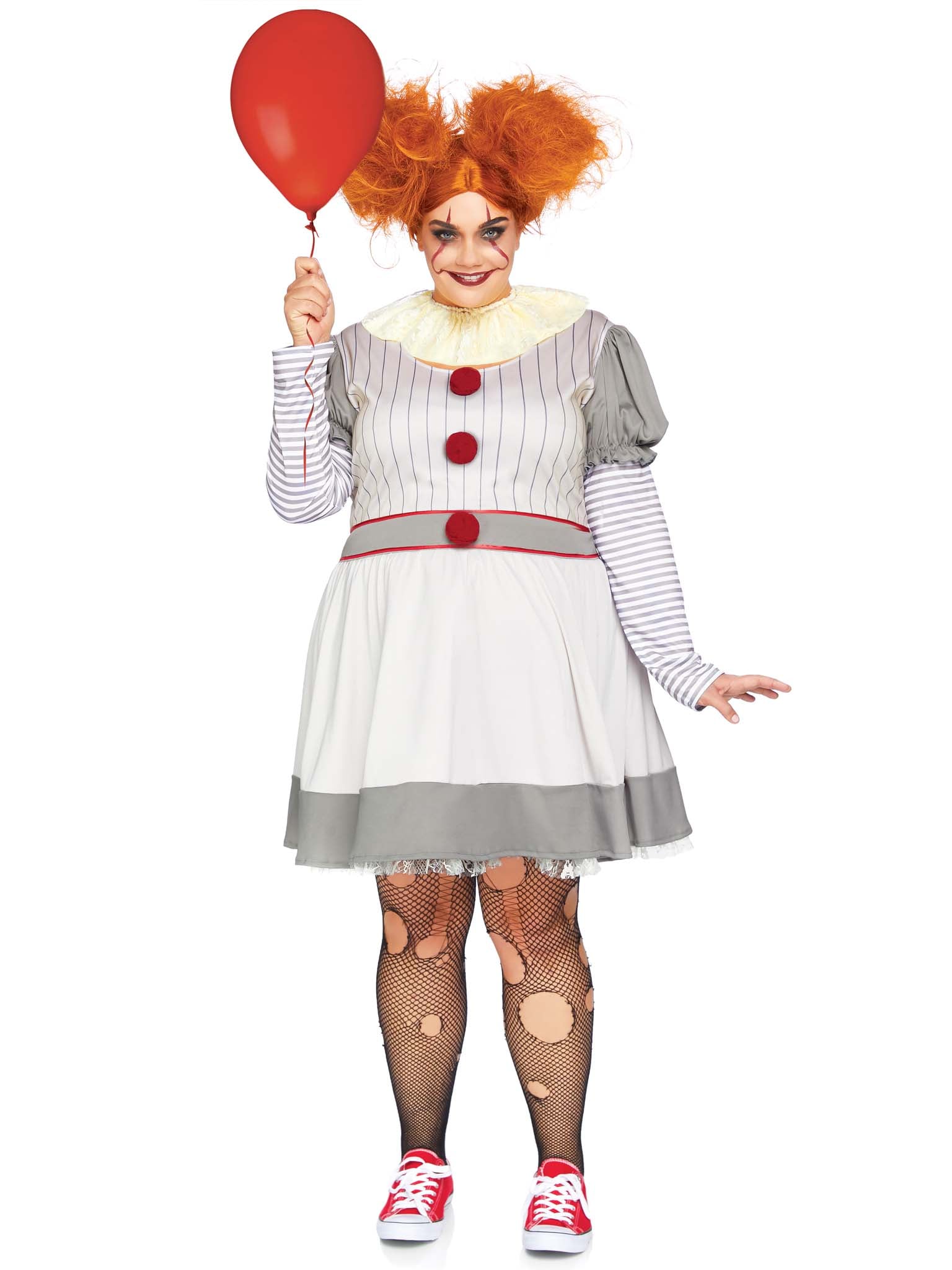 Plus Size Creepy Clown Costume