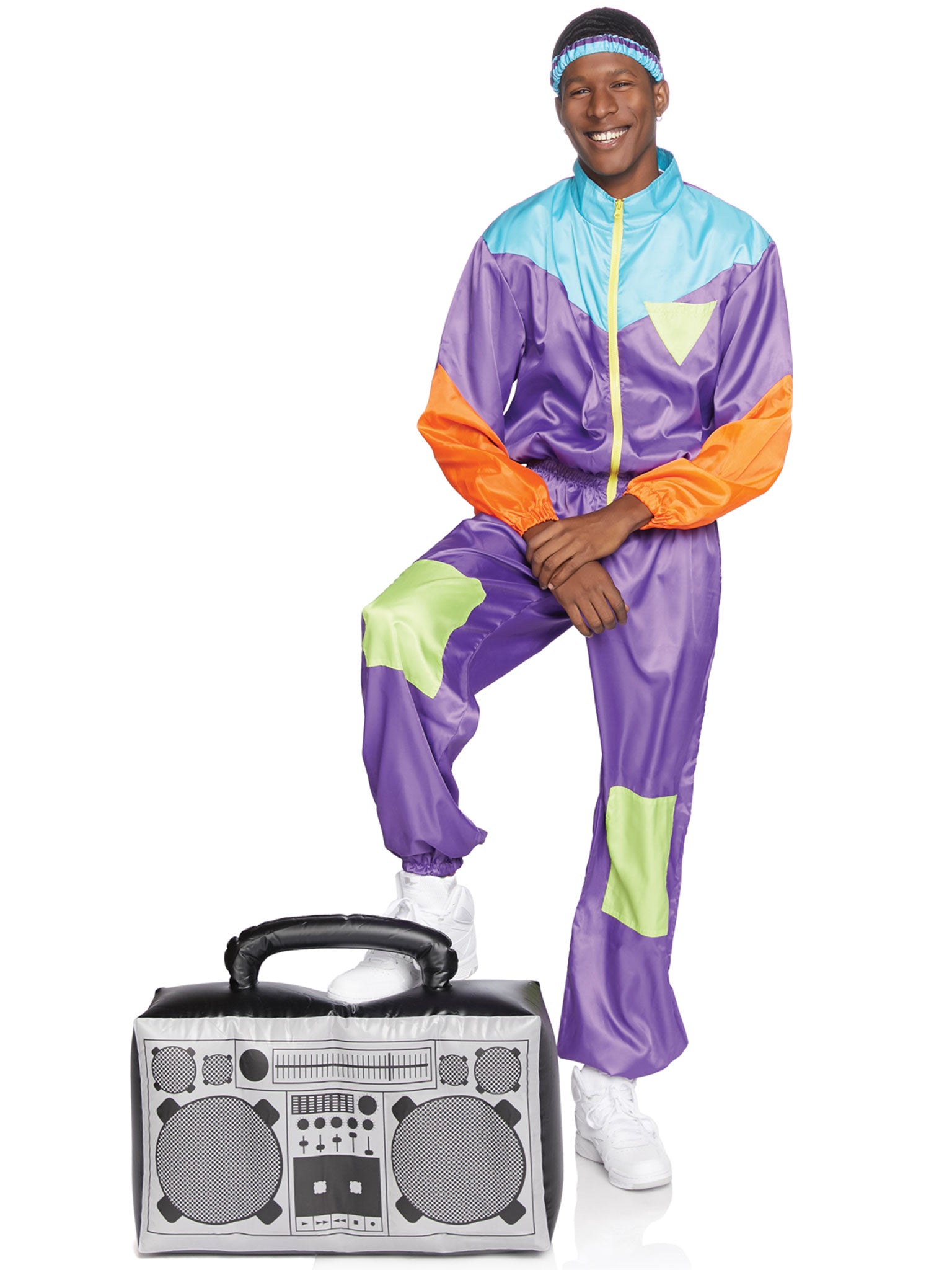 Men's Awesome 80s Track Suit Costume