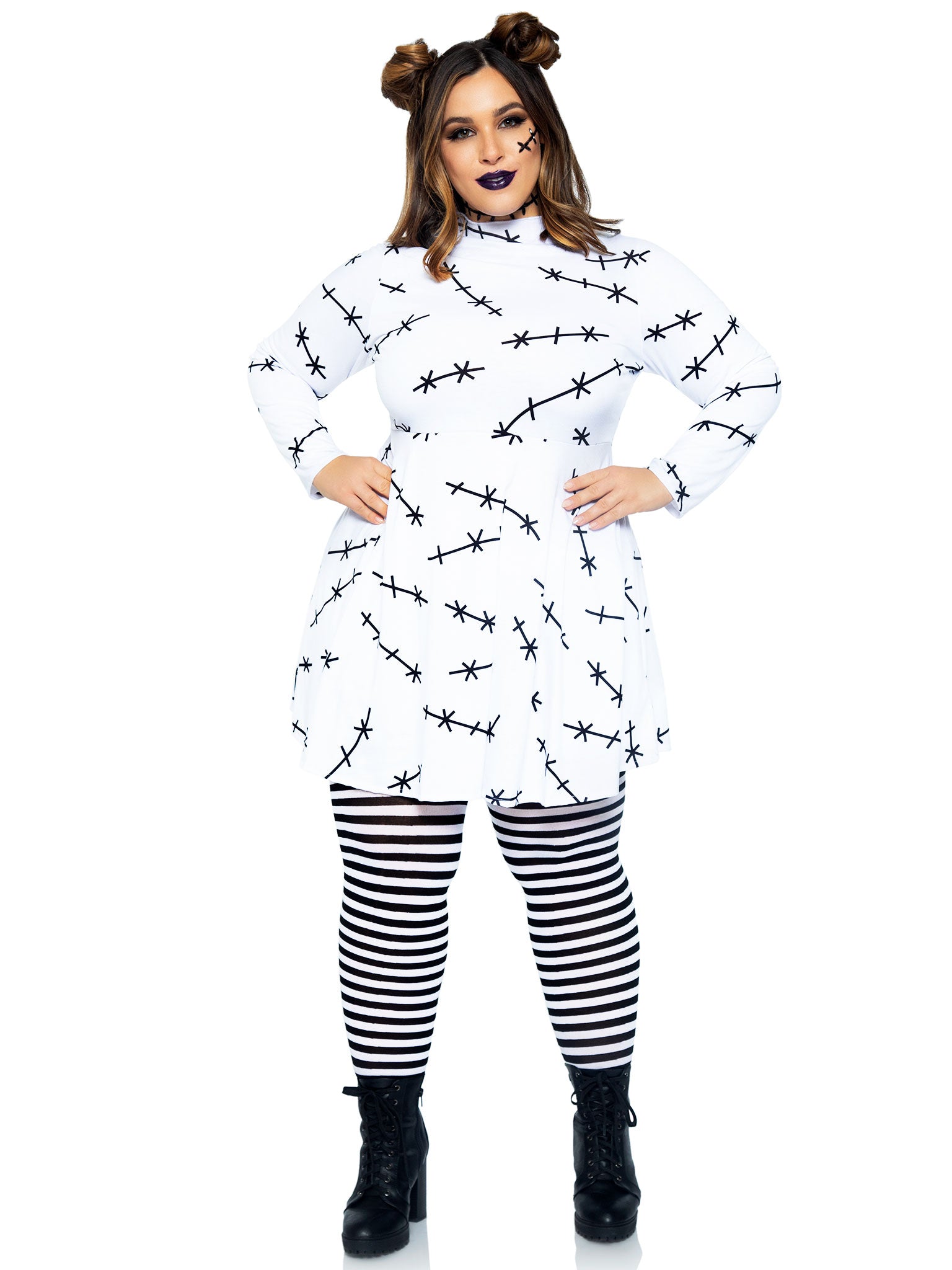 Plus Size Jersey Stitch Dress