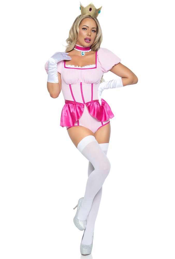 Sexy Pink Princess Costume With Crown