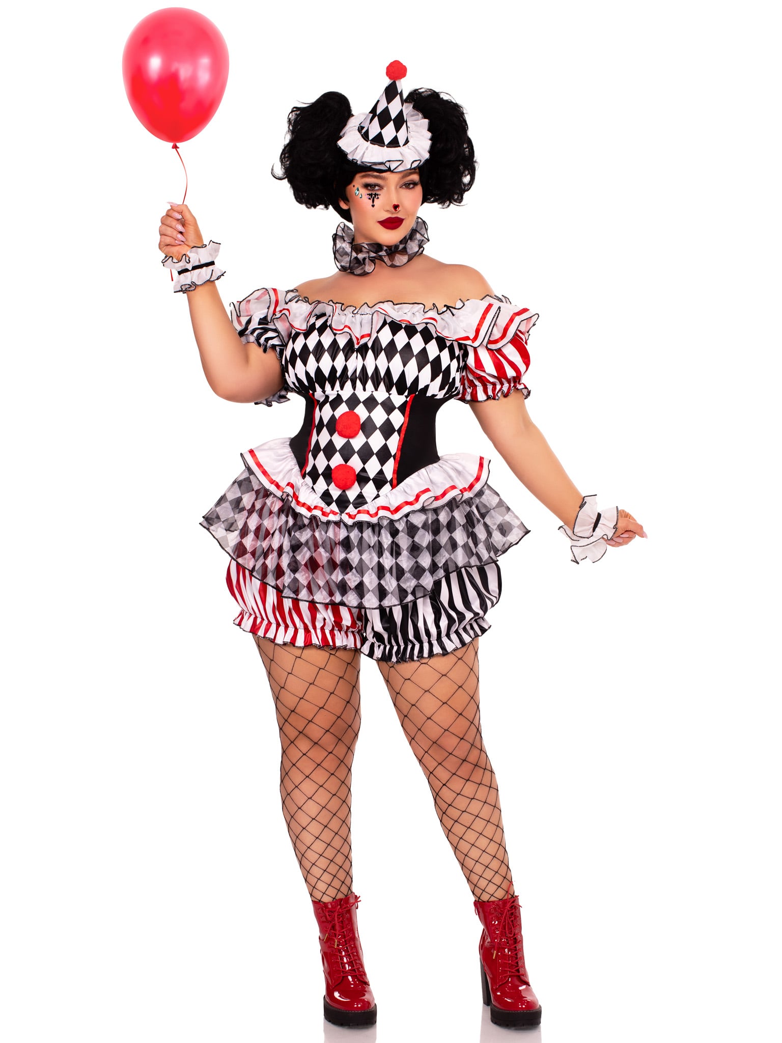 Plus Size Darling Harlequin Costume