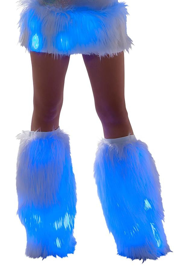 FF429 - Faux Fur Light-Up Legwarmers