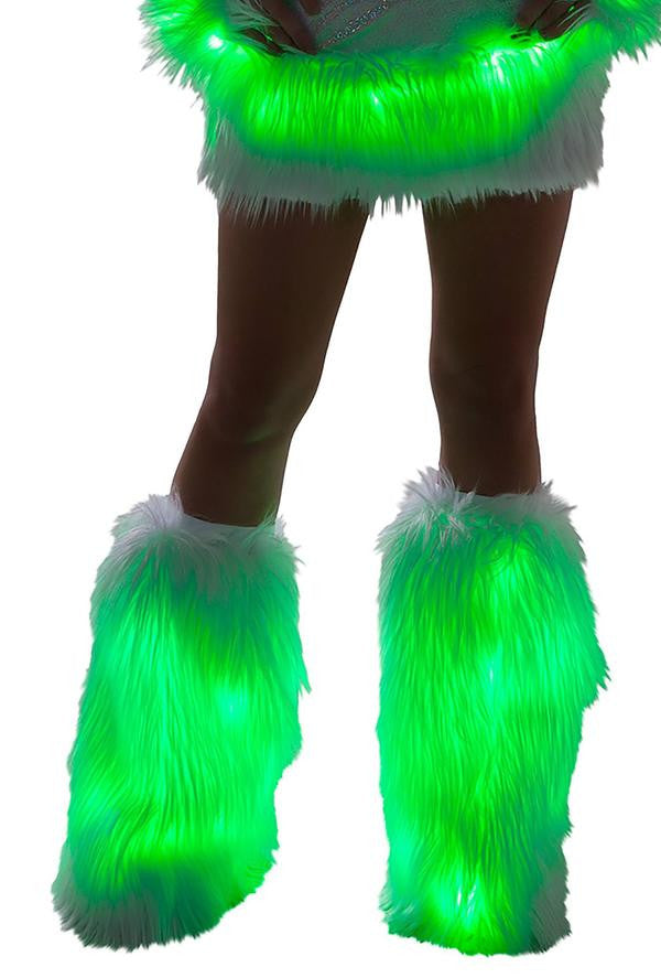 FF429 - Faux Fur Light-Up Legwarmers