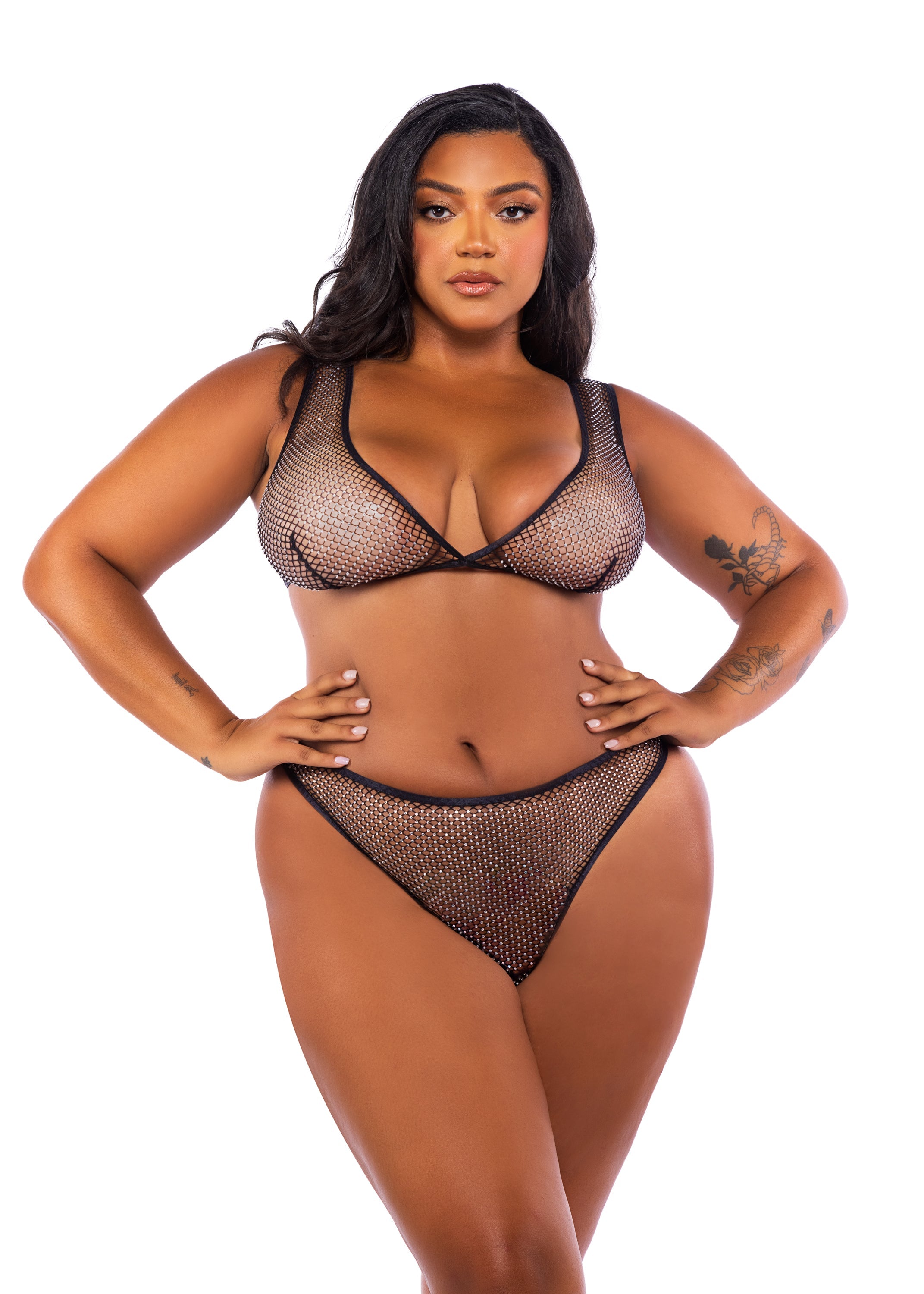 LI729 - Think Pink Rhinestone Tube 2-Piece Short Set