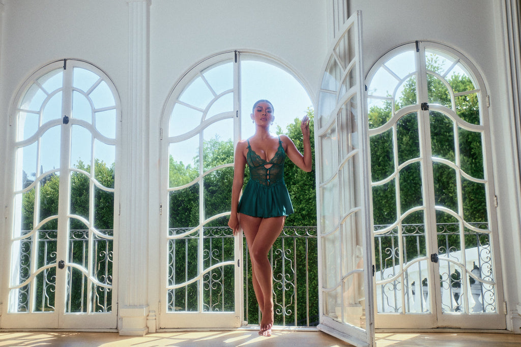 LI838 - Paradise Dream Babydoll 2-Piece Set