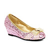 1" Heel Children's Glitter Princess Shoe with Heart d�cor��