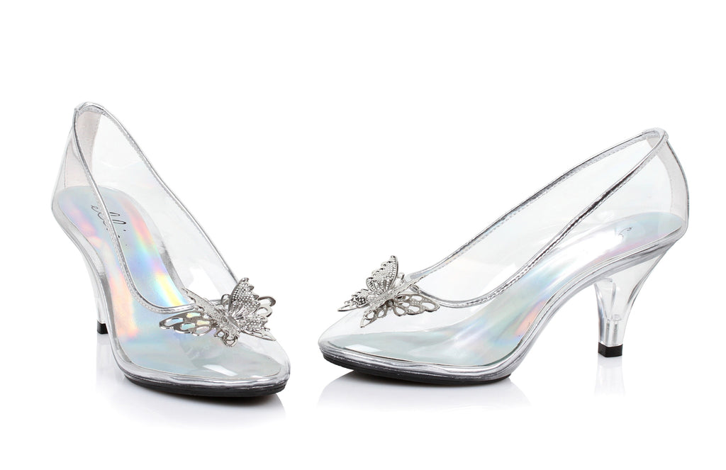 3" Heel Clear Pump W/ Butterfly