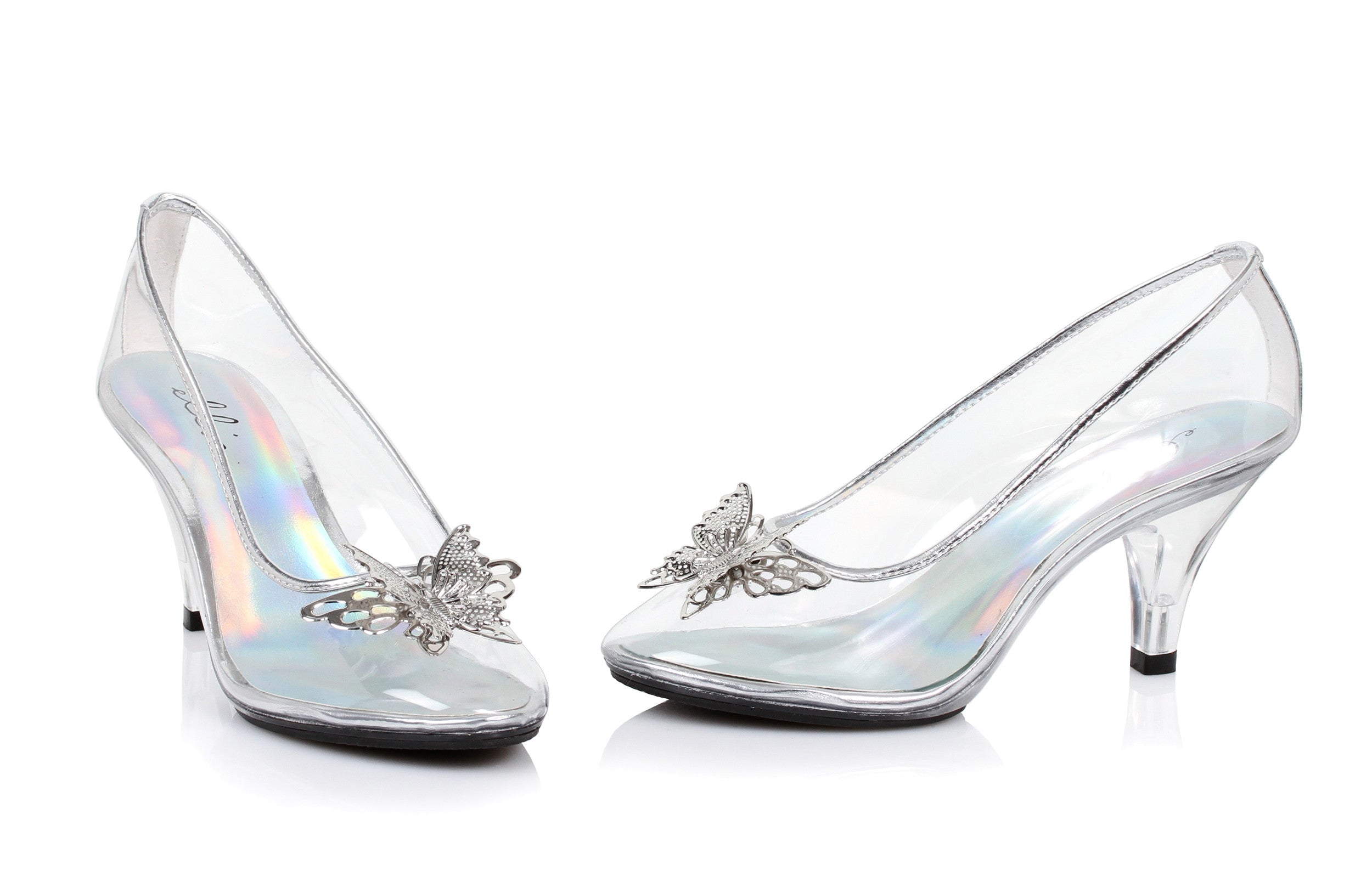 3" Heel Clear Pump W/ Butterfly