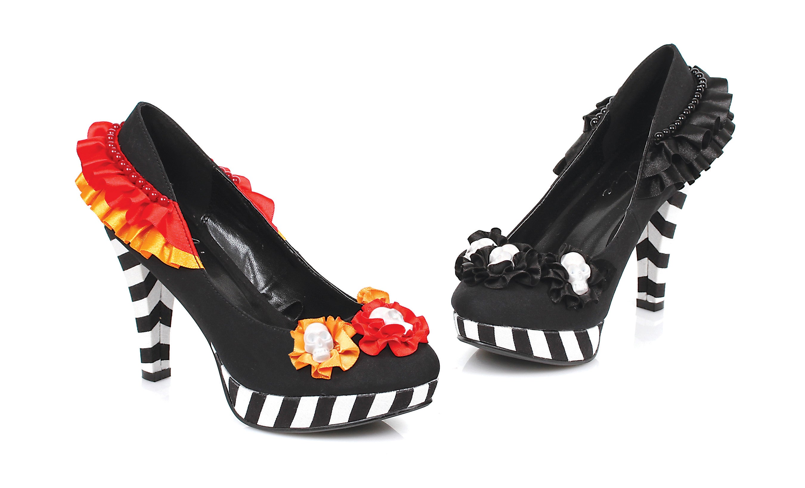 4" Heel Flower W/ Skull Pump.