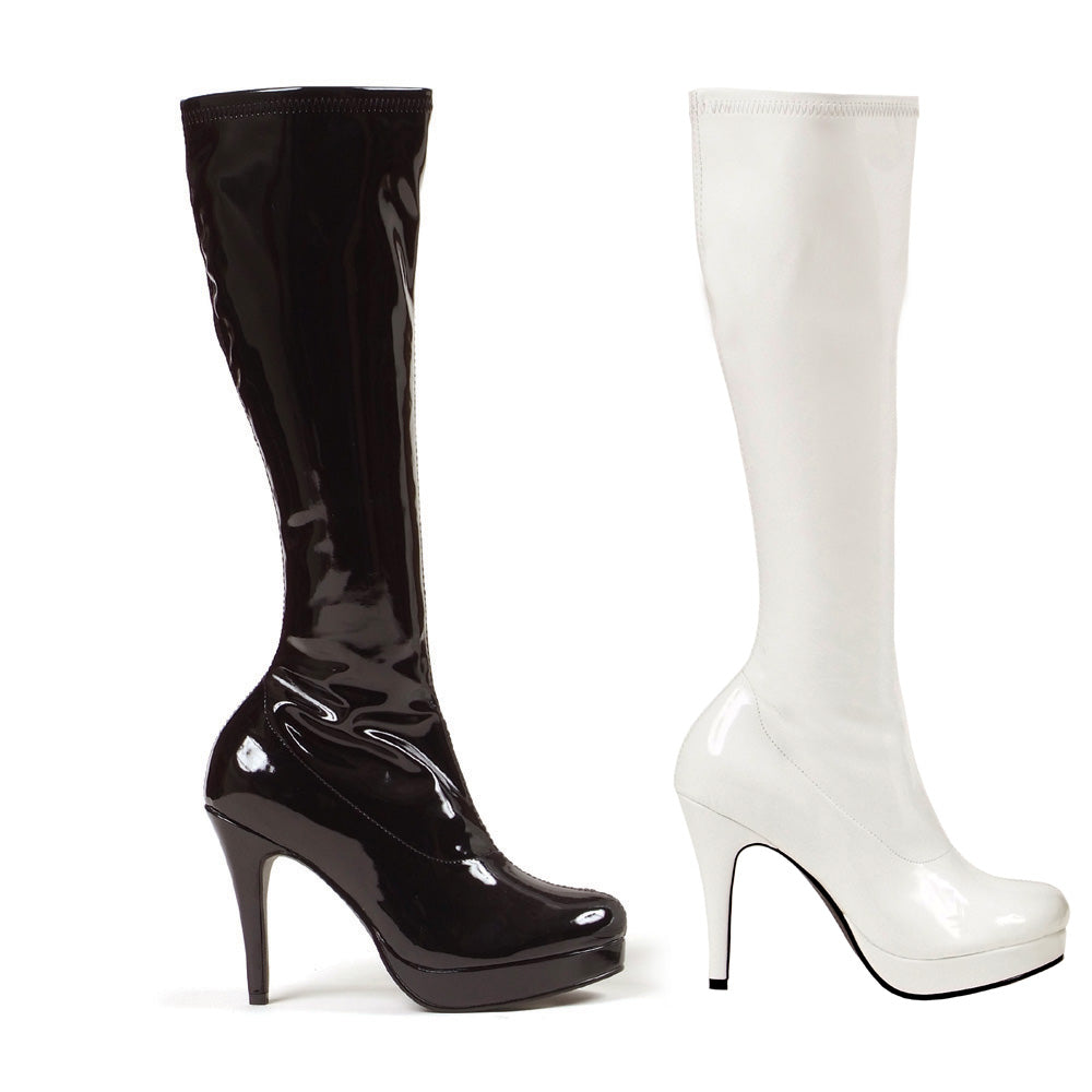 4" Heel Knee High Gogo Boot with Zipper