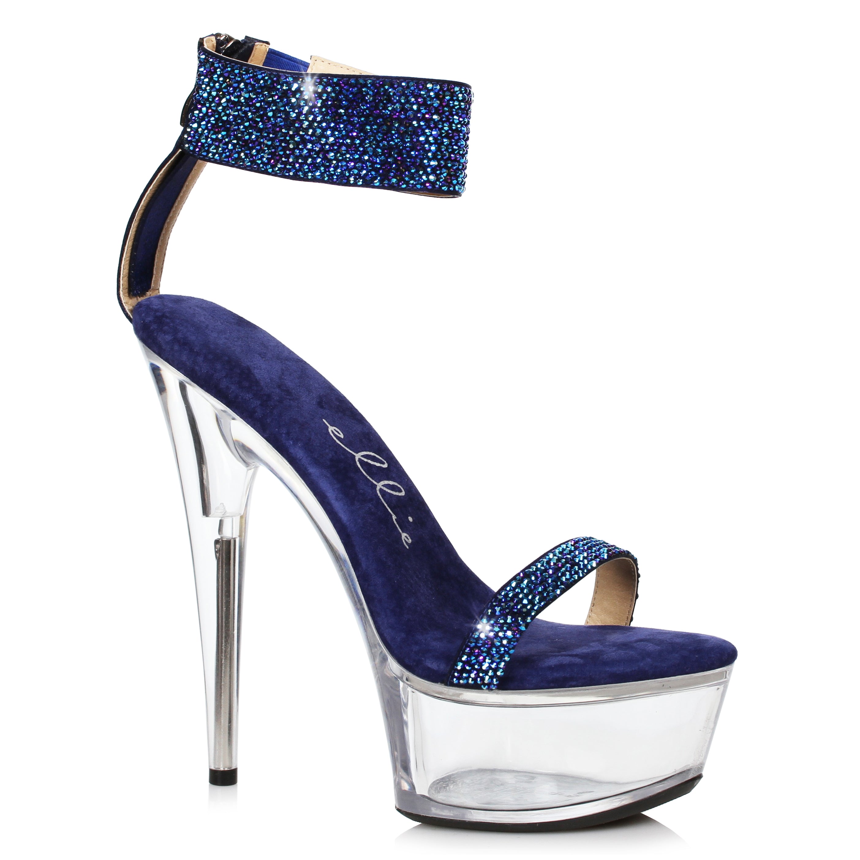 6 Stiletto With Rhinestone Strap