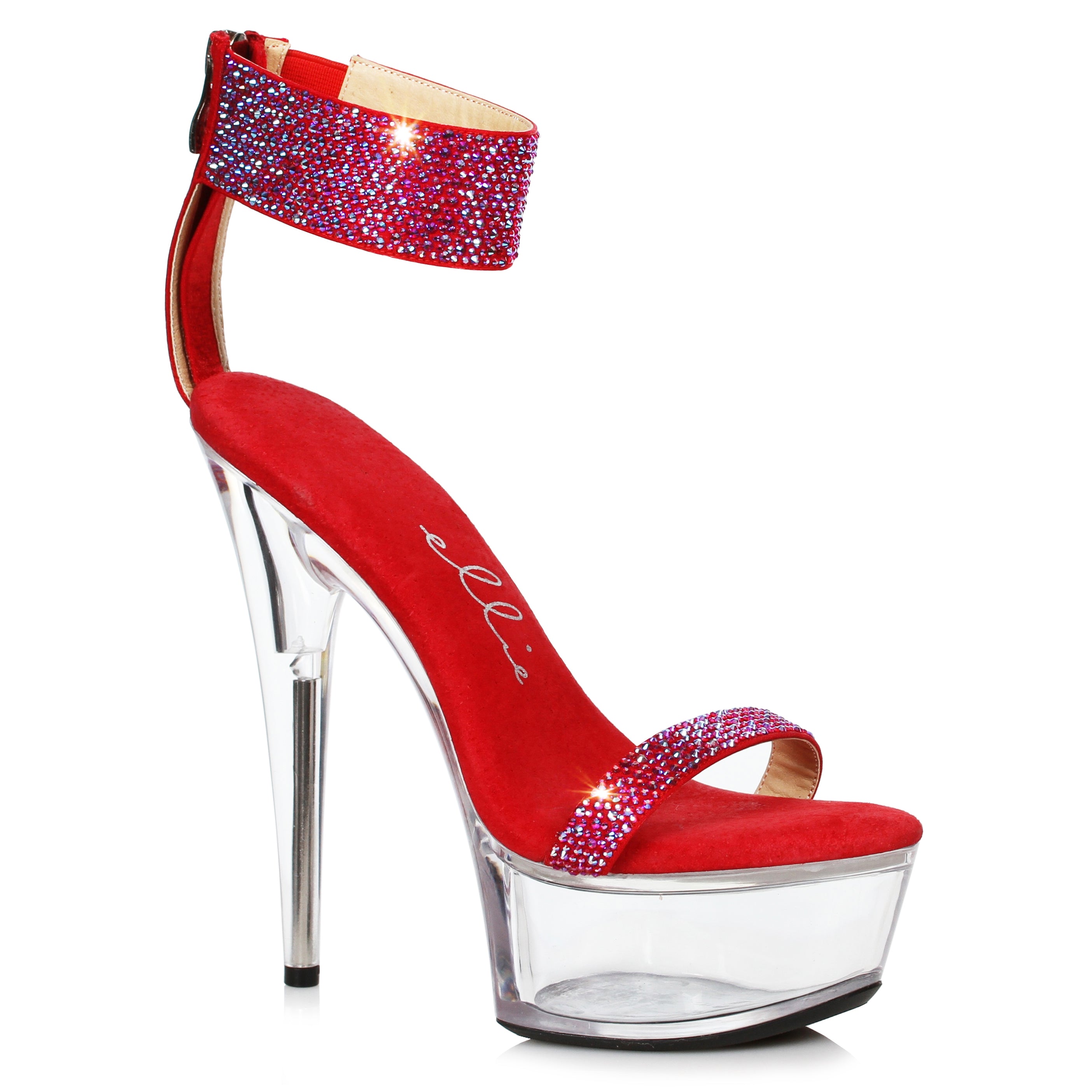 6 Stiletto With Rhinestone Strap