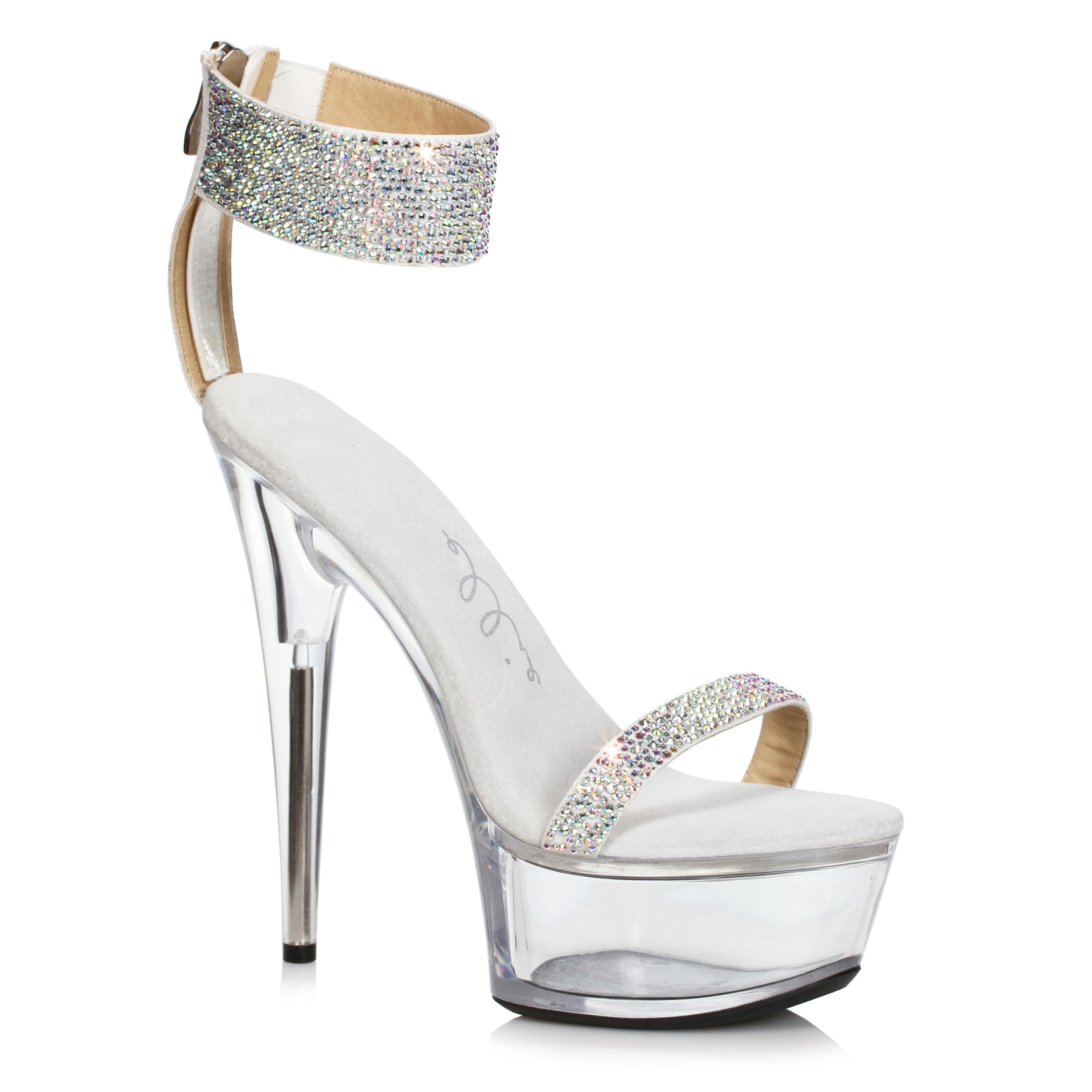 6 Stiletto With Rhinestone Strap