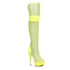 6" Peep Toe Thigh High Mesh  Boot