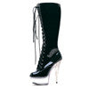 6" Pointed Stiletto Knee Boot W/Inner Zipper.