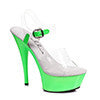 6" Neon Stiletto Sandal.