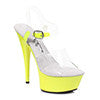6" Neon Stiletto Sandal.