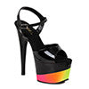 7 Inch Juliet Sandal With Rainbow Design