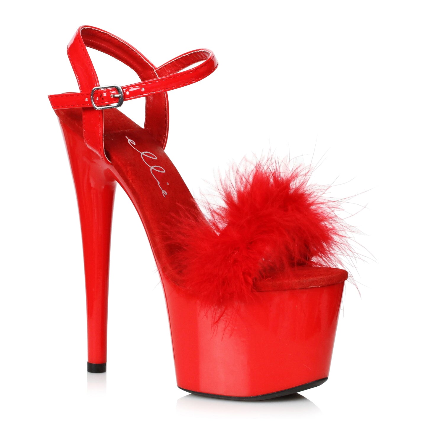 7 Platform Sandal With Marabou