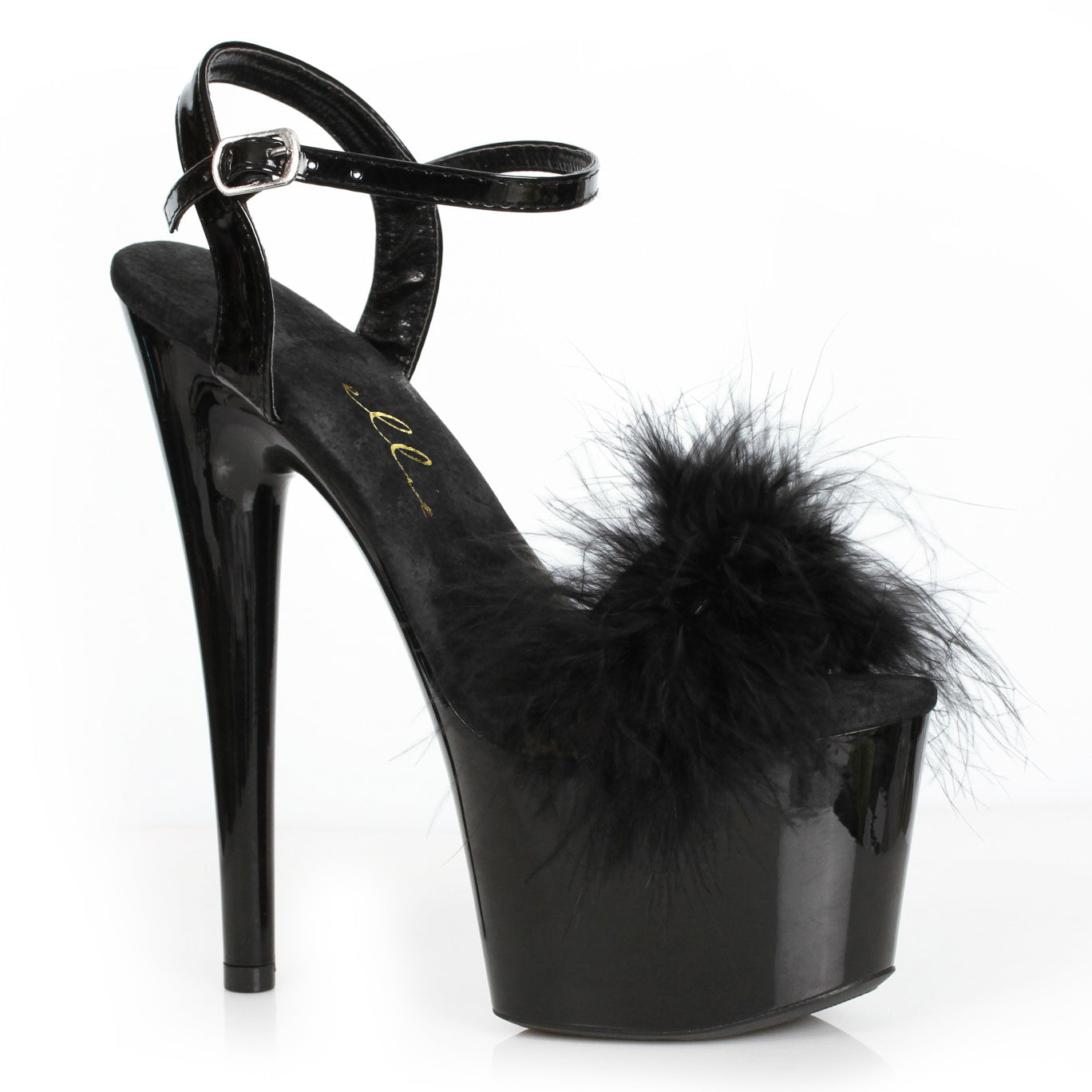 7 Platform Sandal With Marabou