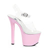 7" Heel Clear Bottom Sandal.
