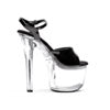 7" Heel Clear Bottom Sandal.
