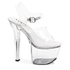 7" Heel Clear Bottom Sandal.