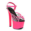 7" Heel Neon Platform Blacklight Reactive Spikes