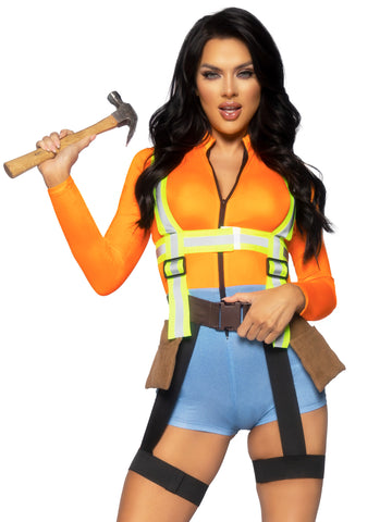 Leg Avenue 87108 Nailed It Construction Worker Costume