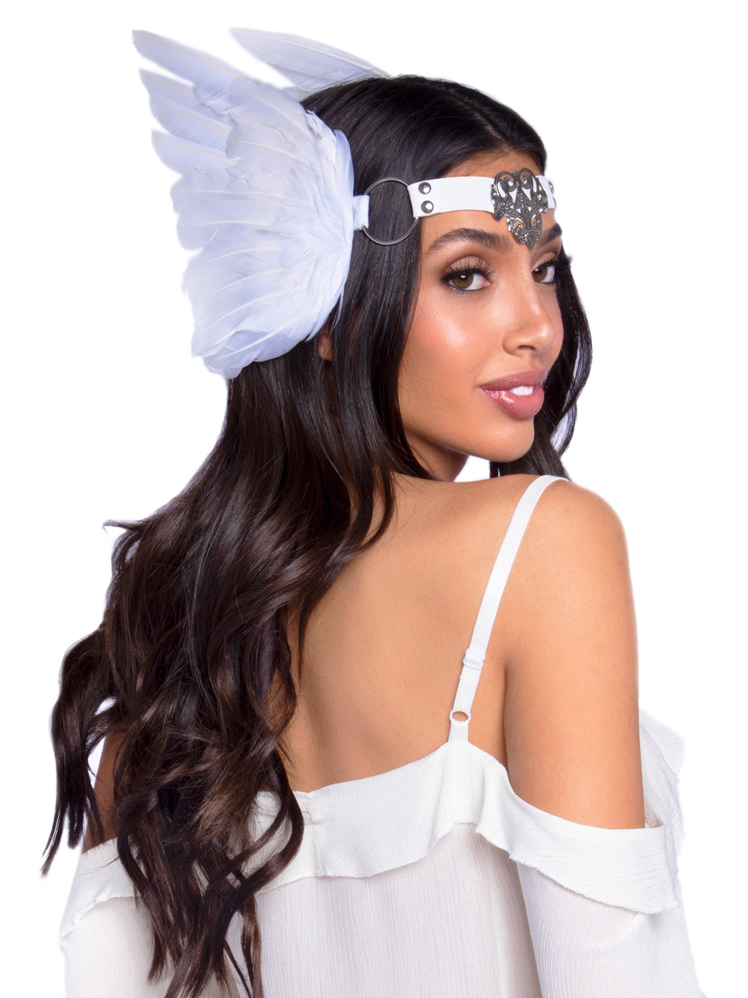 Leg Avenue A2914 Filigree Medallion Feather Headband