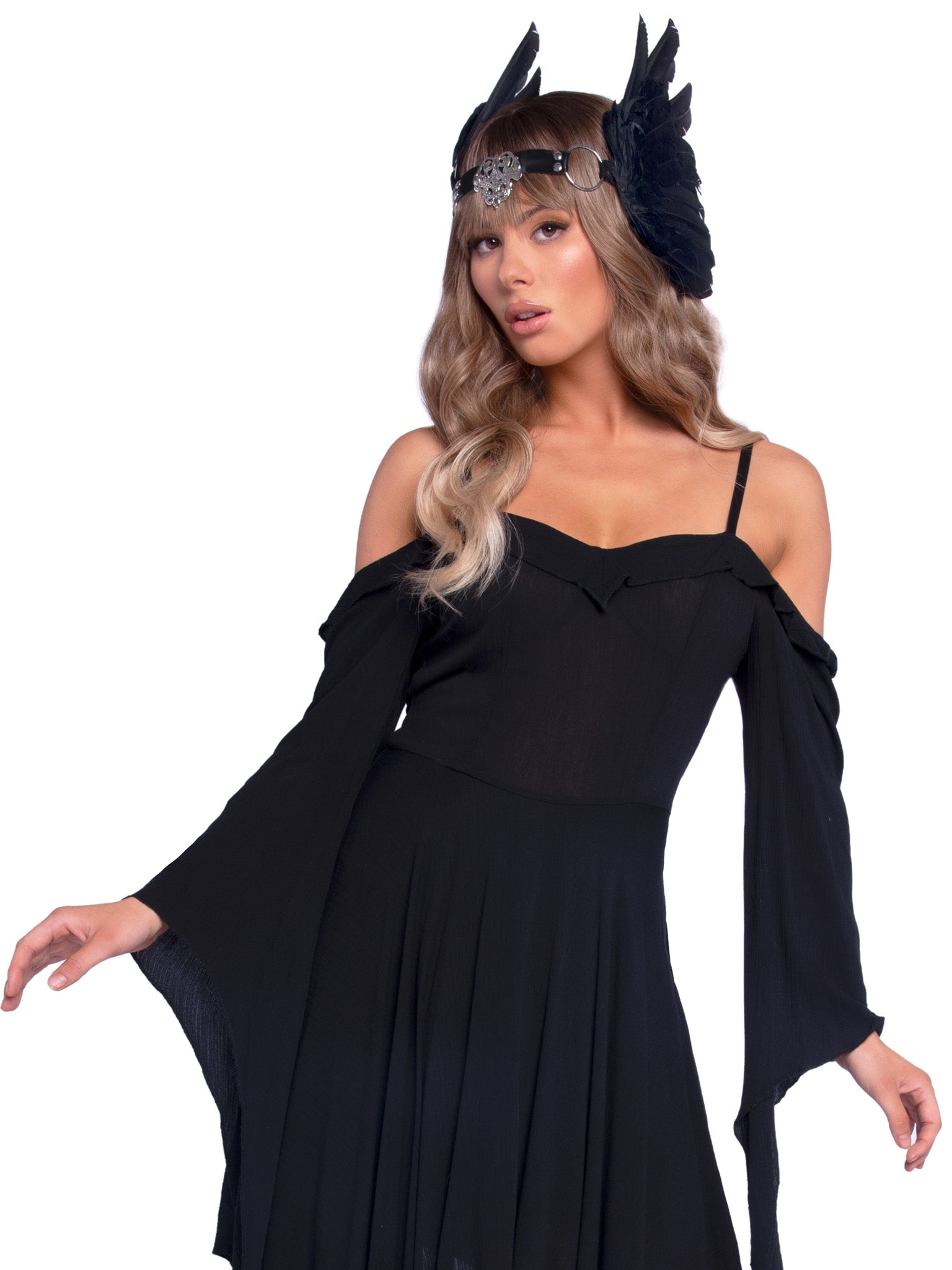 Leg Avenue A2914 Filigree Medallion Feather Headband