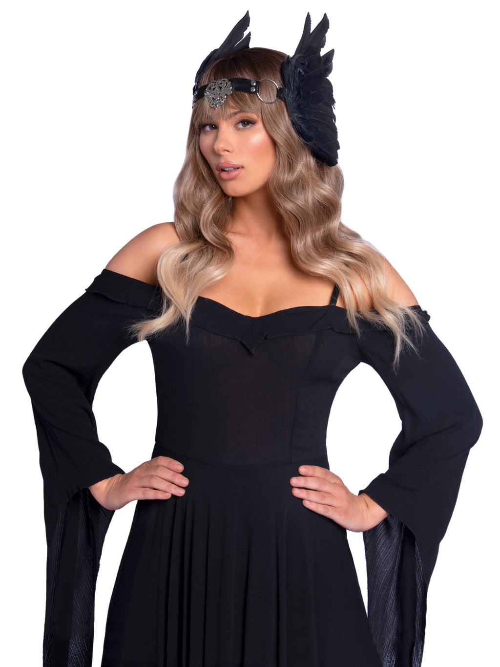 Leg Avenue A2914 Filigree Medallion Feather Headband