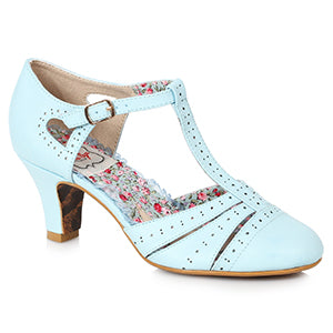 2.5 Spectator Heel With T-Strap And Cutout Detail