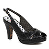 4" Ruched Peep Toe Sling Back
